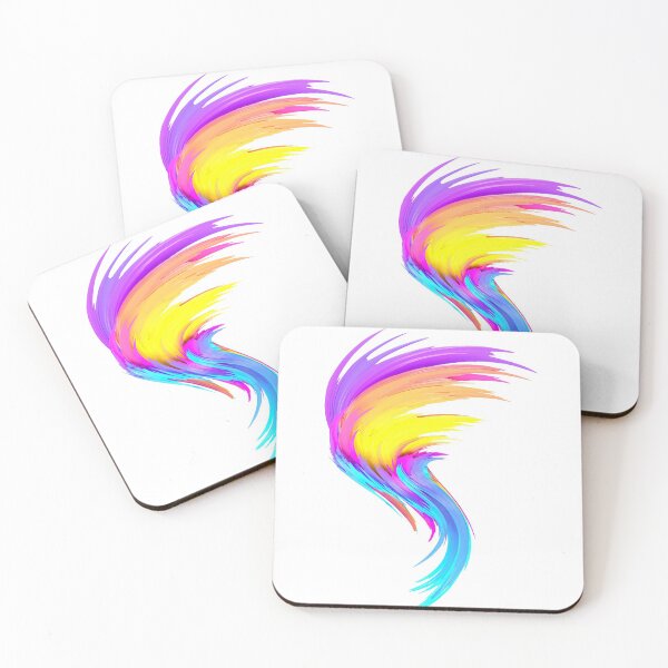 Item preview, Multicolored abstract twisted brush stroke. Bright curl, artistic spiral. designed and sold by tatkhagata.