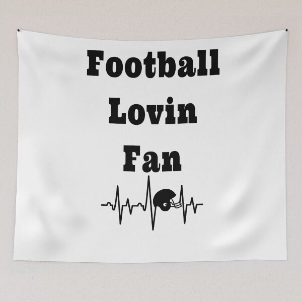 Item preview, Football Lovin Fan with Football Heartbeat designed and sold by Craftynistia.