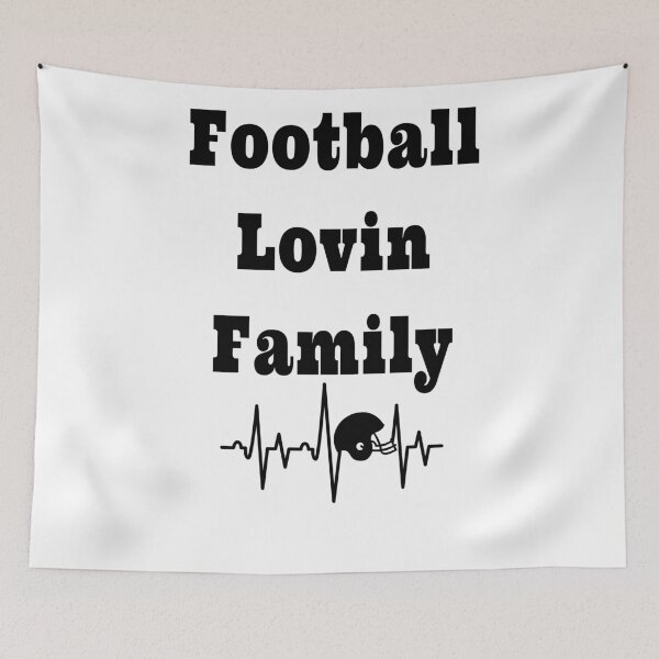 Item preview, Football Lovin Family with Football Heartbeat designed and sold by Craftynistia.