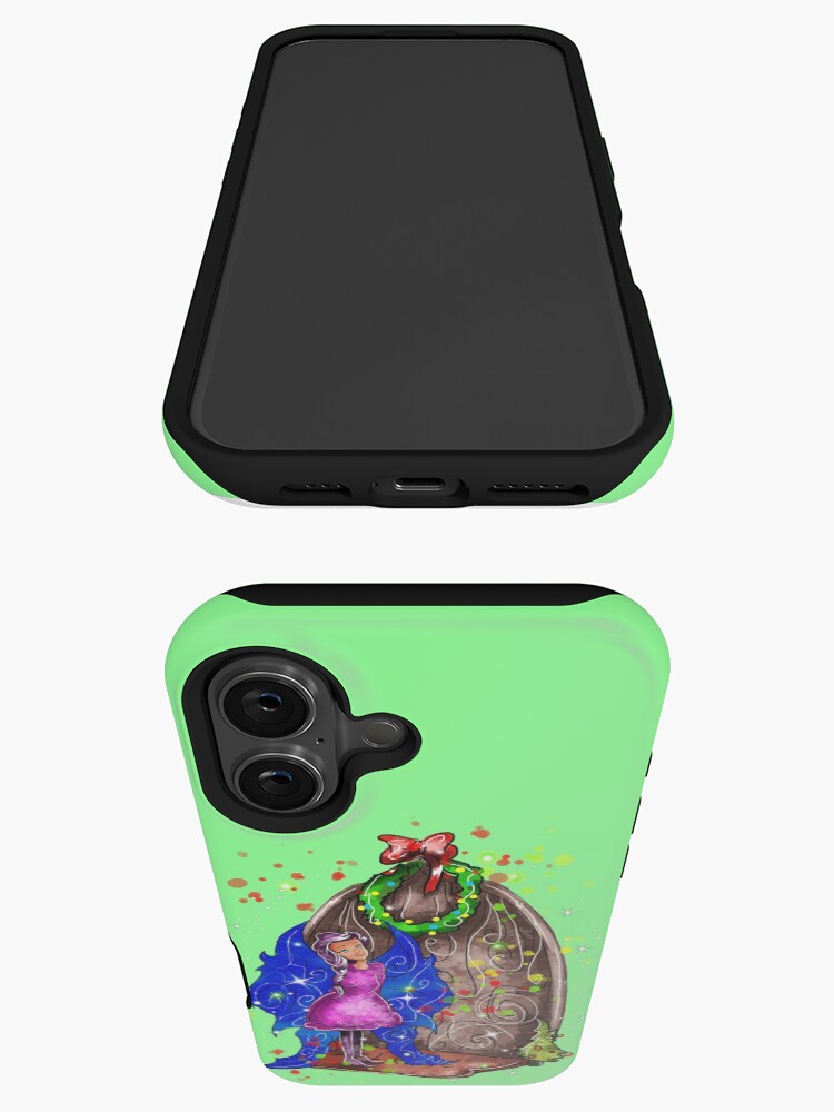 Thumbnail 3 of 4, iPhone Case, Hollydays Shimmer The Seasonal Door Fairy™ designed and sold by TeelieTurner.