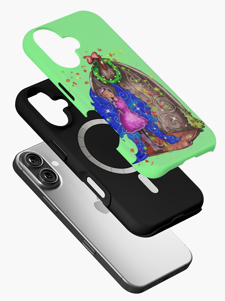 Thumbnail 2 of 4, iPhone Case, Hollydays Shimmer The Seasonal Door Fairy™ designed and sold by TeelieTurner.