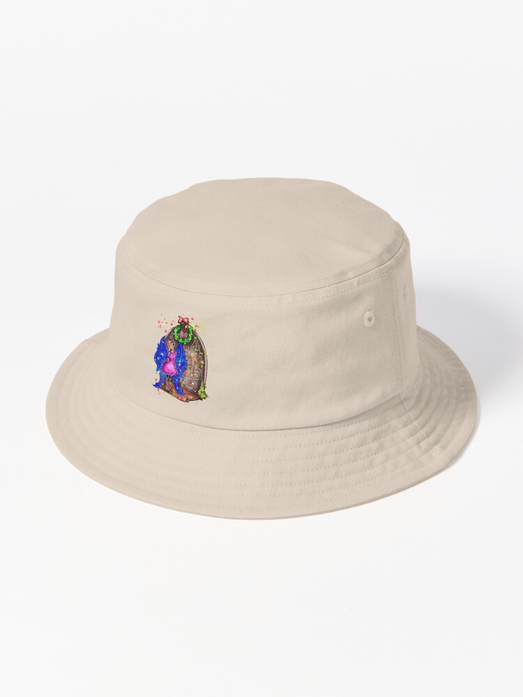Thumbnail 1 of 6, Bucket Hat, Hollydays Shimmer The Seasonal Door Fairy™ designed and sold by TeelieTurner.