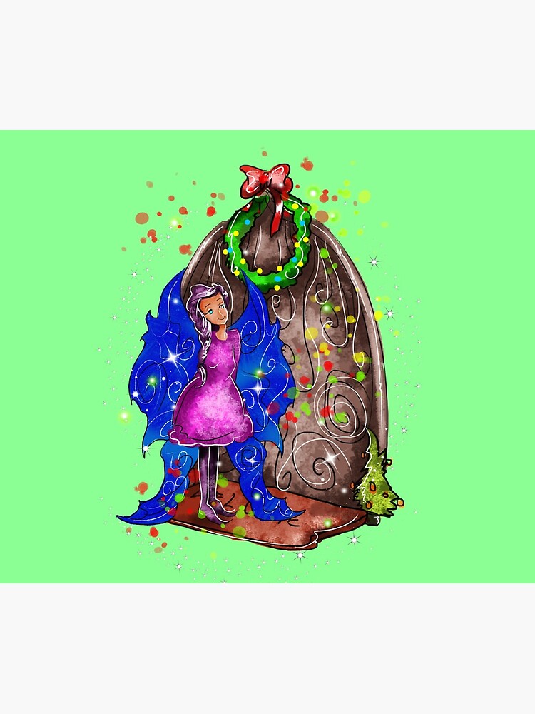 Thumbnail 5 of 5, Mouse Pad, Hollydays Shimmer The Seasonal Door Fairy™ designed and sold by TeelieTurner.