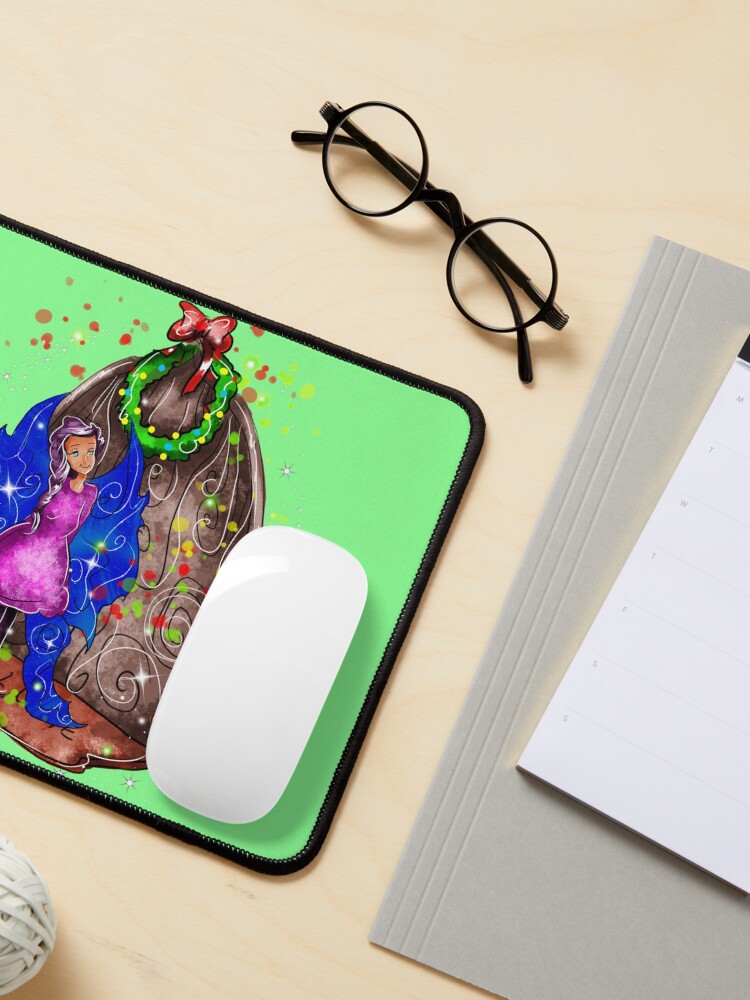 Thumbnail 3 of 5, Mouse Pad, Hollydays Shimmer The Seasonal Door Fairy™ designed and sold by TeelieTurner.