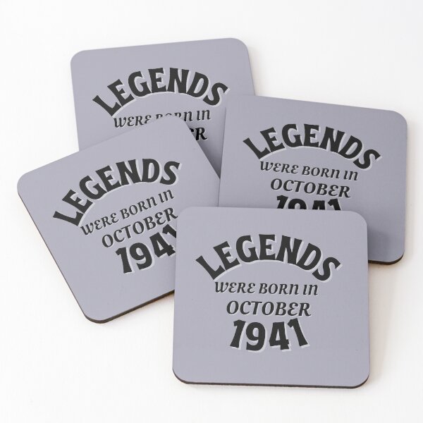 Item preview, A Great Gift for an 80th birthday Legends were born in October 1941  designed and sold by NelleD.