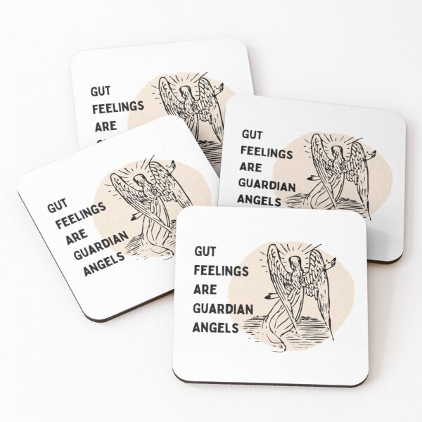 Item preview, Gut Feelings Are Guardian Angels | Christian quotes | Religious | God | Angels designed and sold by Highon444.