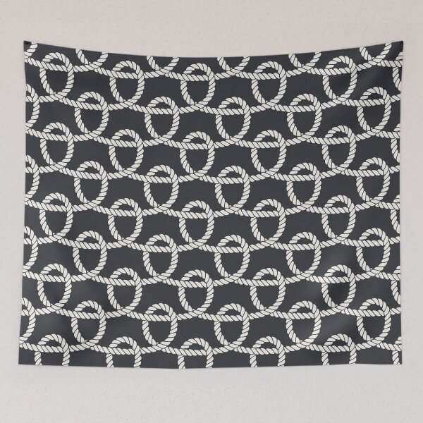 Item preview, Marine rope loop seamless pattern designed and sold by AnastasiiaM.