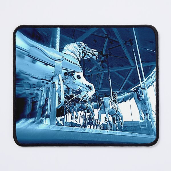 Item preview, Blue Horsey Carousel designed and sold by Jean Gregory Evans.