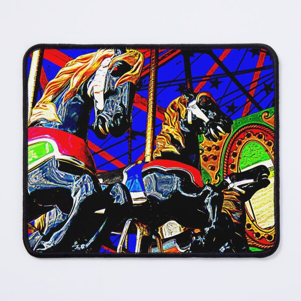 Item preview, Wildly Galloping Carousel Horseys designed and sold by Jean Gregory Evans.