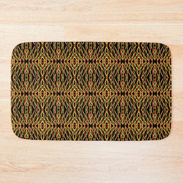 Item preview, Flashy Pattern 326 | Colorful Unique Flashy Patterns | Colorful Yellow, Lime, Red and Green stripes on Black Background Flashy Pattern designed and sold by Dream Wear.