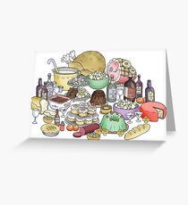 Feast foods Greeting Card
