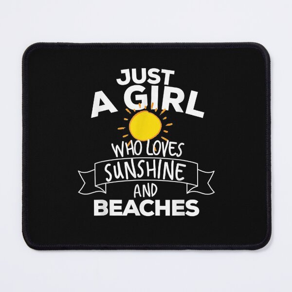 Item preview, Just A Girl Who Loves Sunshine & Beaches Funny Party designed and sold by HeulwenShop.