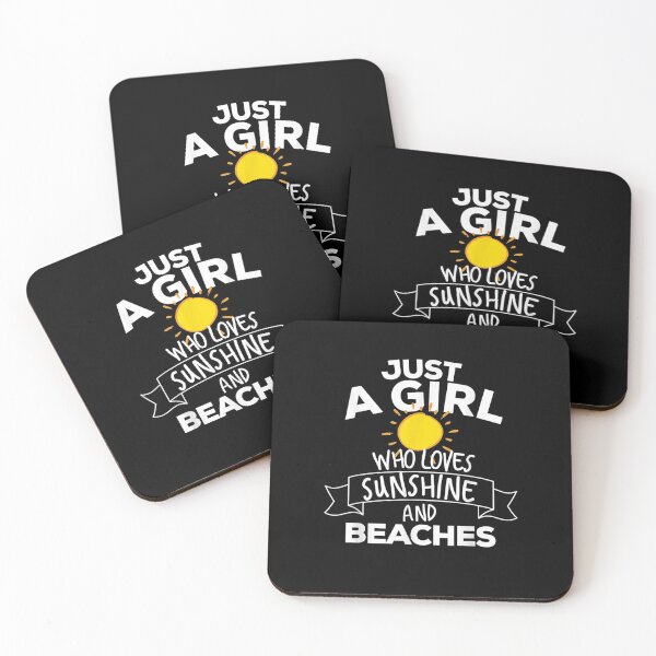 Item preview, Just A Girl Who Loves Sunshine & Beaches Funny Party  designed and sold by HeulwenShop.