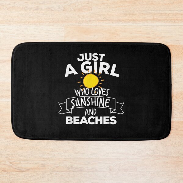 Item preview, Just A Girl Who Loves Sunshine & Beaches Funny Party  designed and sold by HeulwenShop.