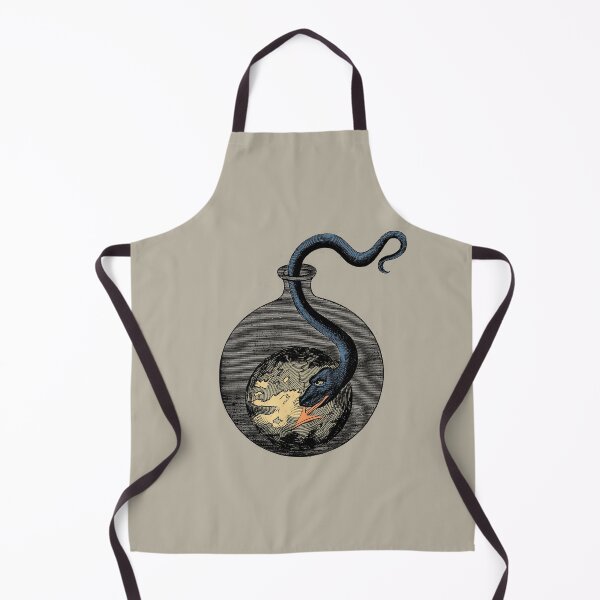 Item preview, Dragon Alchemic vintage Illustration, Johann Conrad Barchusen Esoteric mandala art designed and sold by IsisOsiris.