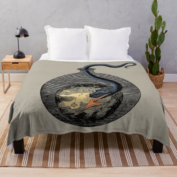Item preview, Dragon Alchemic vintage Illustration, Johann Conrad Barchusen Esoteric mandala art designed and sold by IsisOsiris.