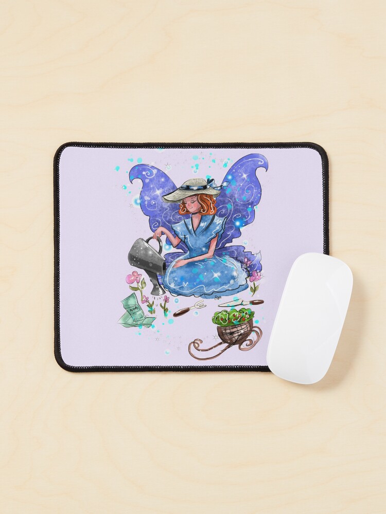 Thumbnail 1 of 5, Mouse Pad, Watrina The Watering Can, Tool And Flowerpot Fairy™ designed and sold by TeelieTurner.