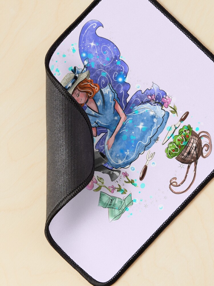 Thumbnail 2 of 5, Mouse Pad, Watrina The Watering Can, Tool And Flowerpot Fairy™ designed and sold by TeelieTurner.