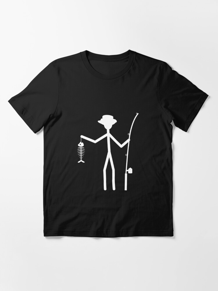 Big and Tall t-shirt fish bones decal fishing shirts for men
