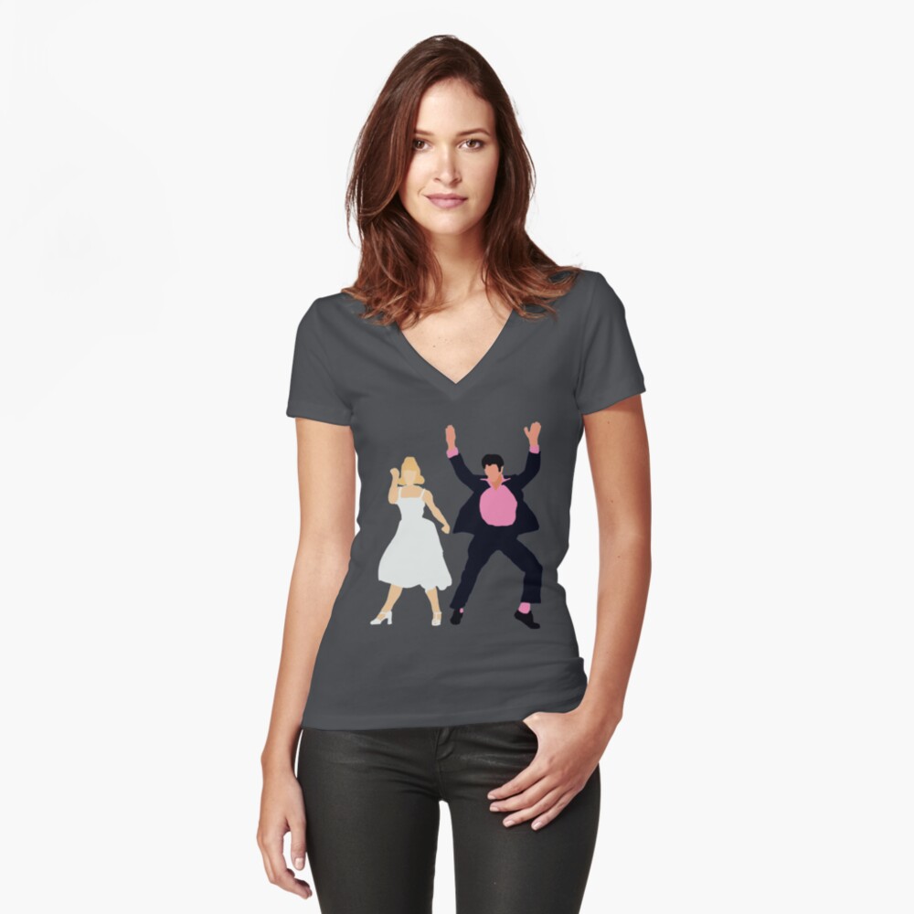 Vista previa del artículo con la obra «Camiseta entallada de cuello en V», diseñado y vendido por tifstef18.