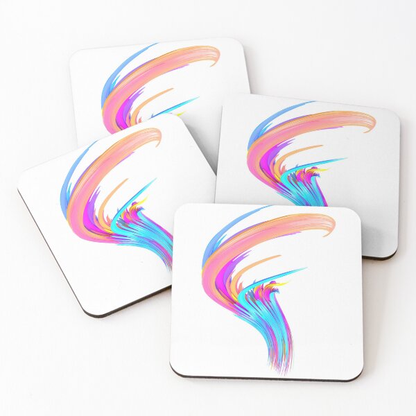 Item preview, Multicolored abstract twisted brush stroke. Bright curl, artistic spiral. designed and sold by tatkhagata.