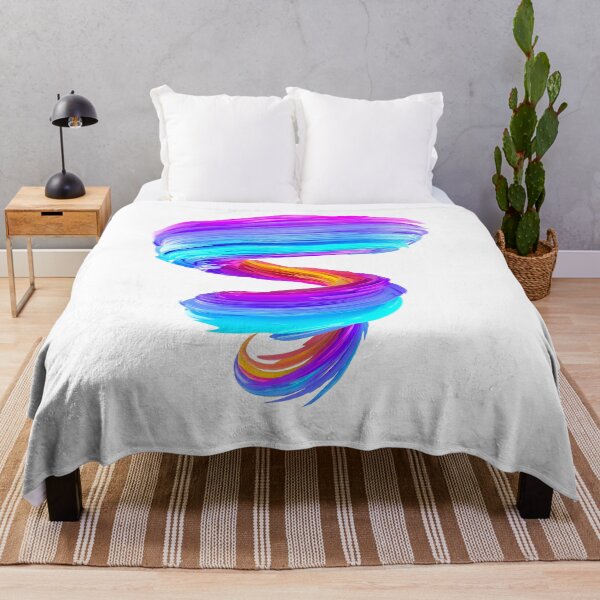Item preview, Multicolored abstract twisted brush stroke. Bright curl, artistic spiral. designed and sold by tatkhagata.
