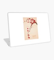 Whimsical Red Cherry Blossom Tree Laptop Skin