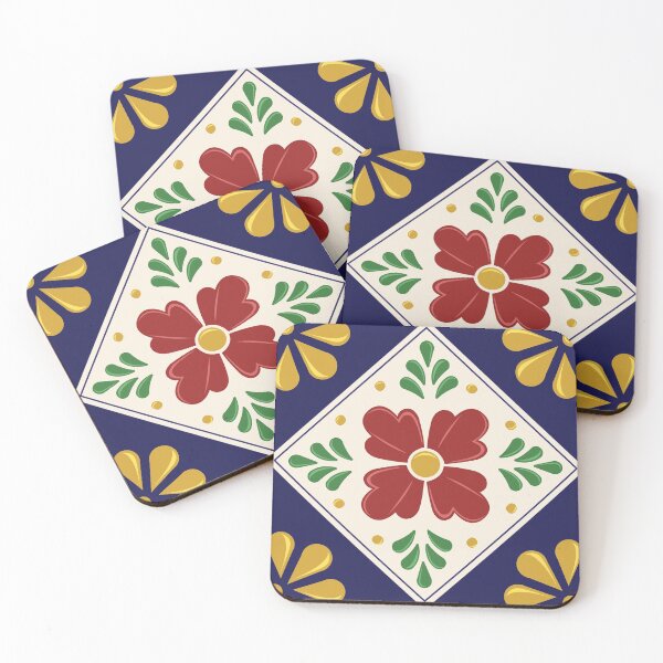 Item preview, Mexican Talavera Floral Pattern by Akbaly designed and sold by Akbaly.