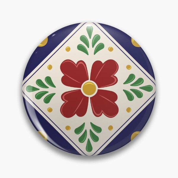 Item preview, Mexican Talavera Floral Pattern by Akbaly designed and sold by Akbaly.
