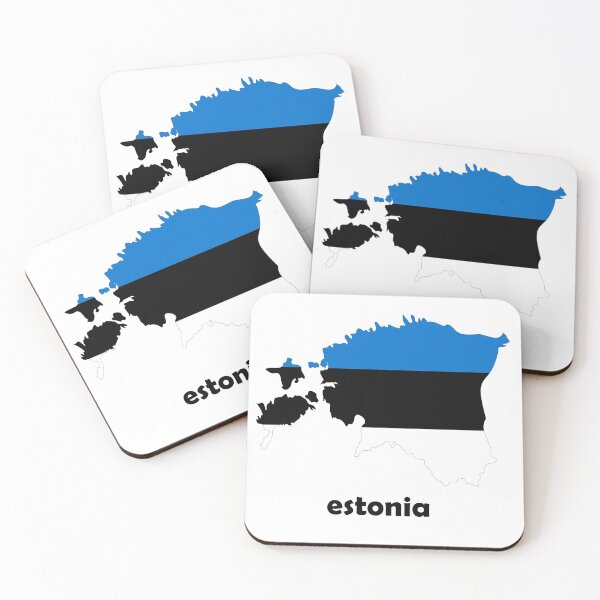 Item preview, Estonia flag and map designs designed and sold by ScandinavianSt.