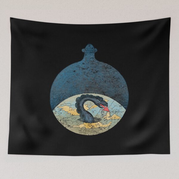 Item preview, Dragon Alchemic vintage Illustration, Johann Conrad Barchusen Esoteric mandala art designed and sold by IsisOsiris.