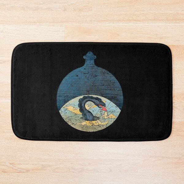 Item preview, Dragon Alchemic vintage Illustration, Johann Conrad Barchusen Esoteric mandala art designed and sold by IsisOsiris.