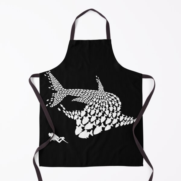Item preview, Scooba Diving Fish Shark Diver diver tank mask Art Design Happy Apparel Essential Inspiration Joy Mood Funny designed and sold by DesignByHeartUK.