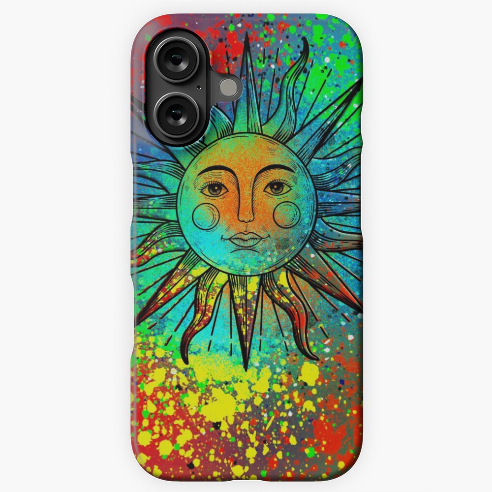 Sun Face Psychedelic: One Design, On Everything — iPhone Case