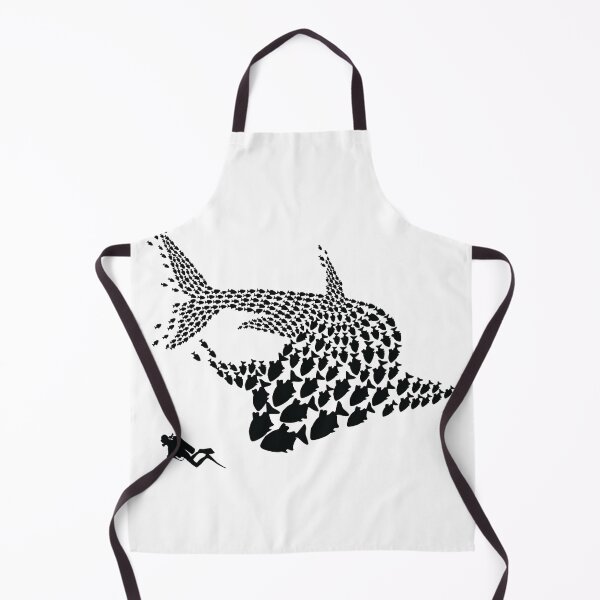 Item preview, Scooba Diving Fish Shark Diver diver tank mask Art Design Happy Apparel Essential Inspiration Joy Mood Funny designed and sold by DesignByHeartUK.