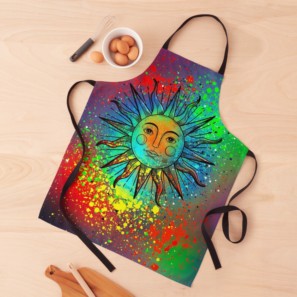 Sun Face Psychedelic: One Design, On Everything — Apron