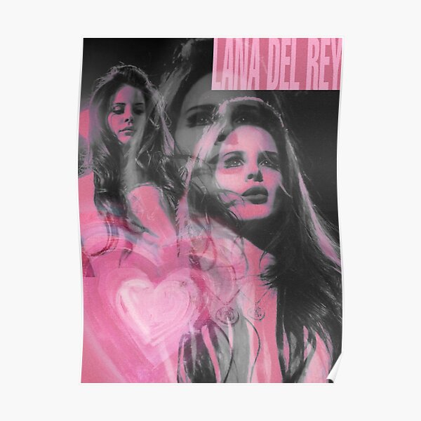 lana black and pink Poster