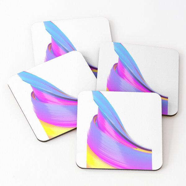 Item preview, Multicolored abstract twisted brush stroke. Bright curl, artistic spiral. designed and sold by tatkhagata.