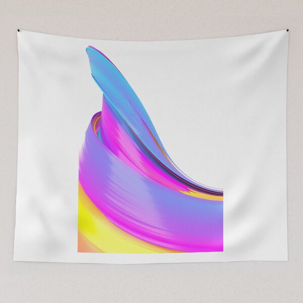 Item preview, Multicolored abstract twisted brush stroke. Bright curl, artistic spiral. designed and sold by tatkhagata.