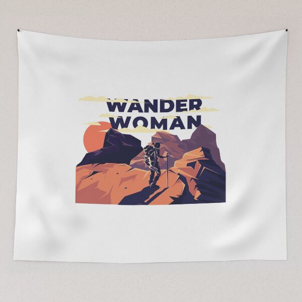 Item preview, Wander Woman - Hiking Fan Design designed and sold by Watersolution.
