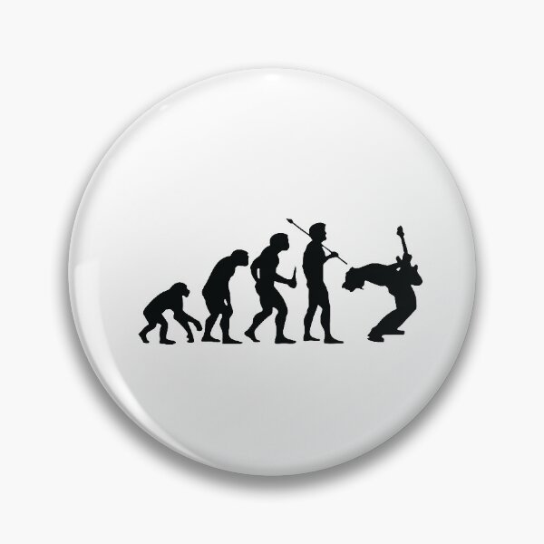 Item preview, Evolution Of a Guitarist Music Rock Guitar Musician Band Metal Art Design Happy Apparel Essential Inspiration Joy Mood Funny designed and sold by DesignByHeartUK.