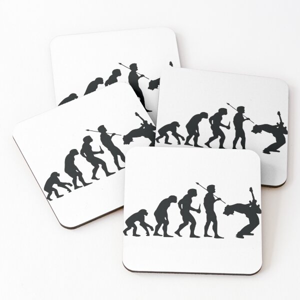 Item preview, Evolution Of a Guitarist Music Rock Guitar Musician Band Metal Art Design Happy Apparel Essential Inspiration Joy Mood Funny designed and sold by DesignByHeartUK.