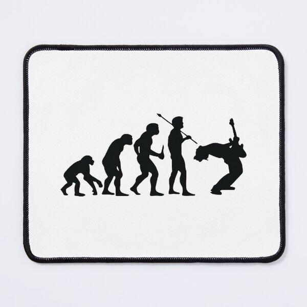Item preview, Evolution Of a Guitarist Music Rock Guitar Musician Band Metal Art Design Happy Apparel Essential Inspiration Joy Mood Funny designed and sold by DesignByHeartUK.