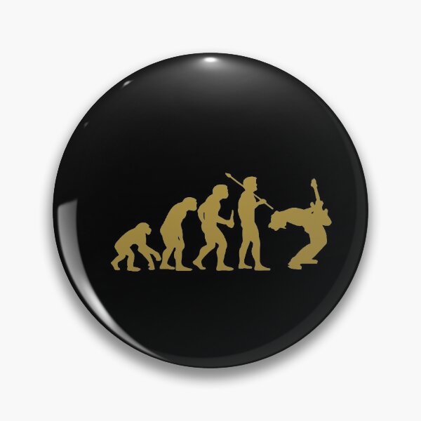 Item preview, Evolution Of a Guitarist Music Rock Guitar Musician Band Metal Art Design Happy Apparel Essential Inspiration Joy Mood Funny designed and sold by DesignByHeartUK.
