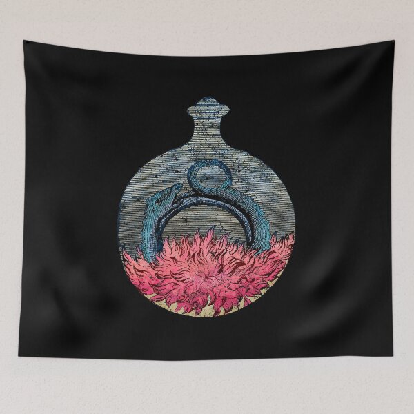 Item preview, Dragon Alchemic vintage Illustration, Johann Conrad Barchusen Esoteric mandala art designed and sold by IsisOsiris.