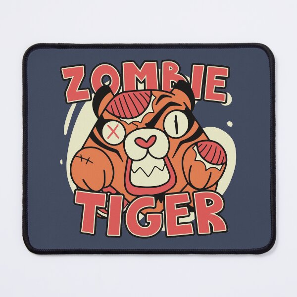 Item preview, Cute Zombie Tiger // Funny Halloween Animals designed and sold by SLAG-Creative.