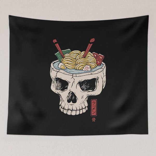 Item preview, Kawaii Japanese Anime Skeleton Ramen designed and sold by Azhastor.