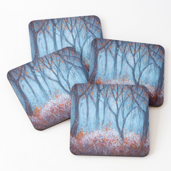 Item preview, Foggy autumn woods designed and sold by Red Witch Art.