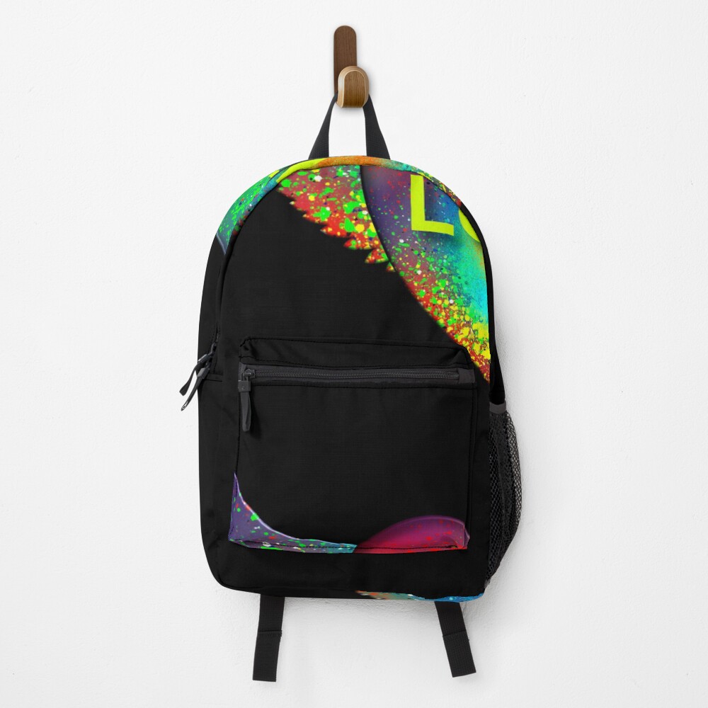 Flying Heart - Life Is Love on a backpack