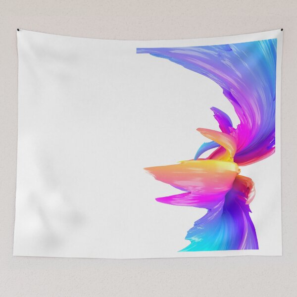 Item preview, Multicolored abstract twisted brush stroke. Bright curl, artistic spiral. designed and sold by tatkhagata.